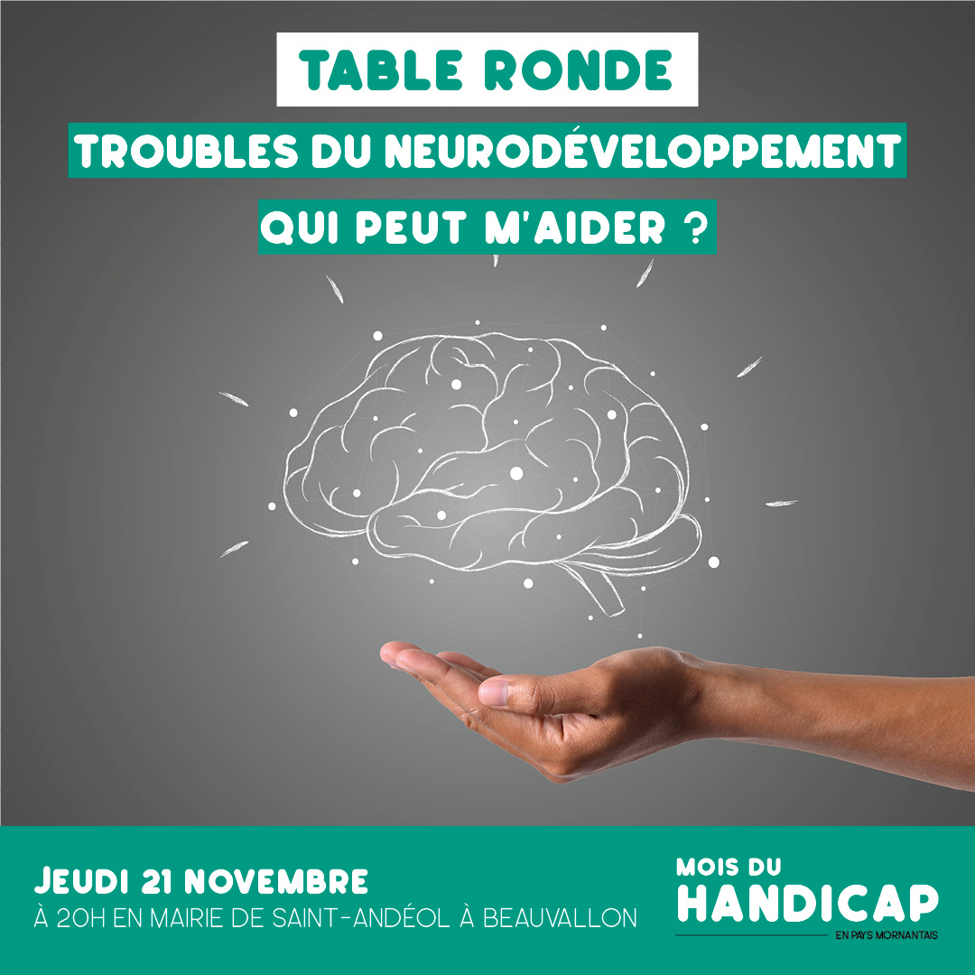 Affiche de la table ronde sur les troubles dys