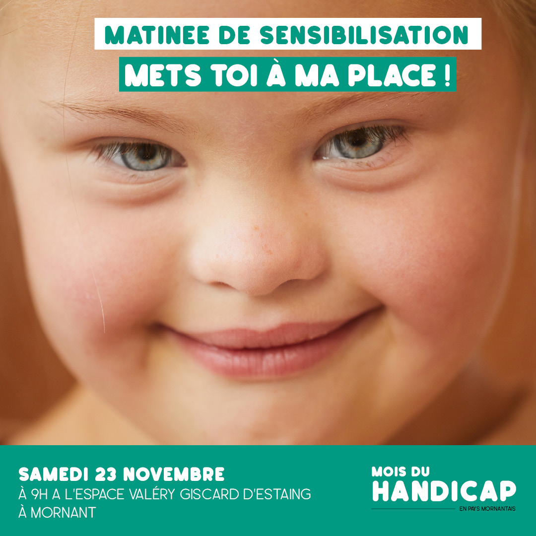 Affiche de la matinée de sensibilisation sur le handicap