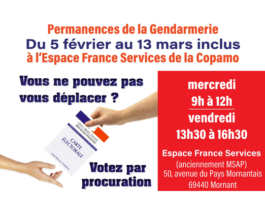 affiche permanence procuration